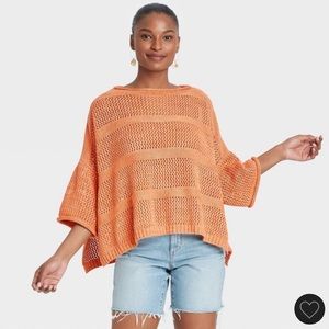 Summer Sunset orange sweater